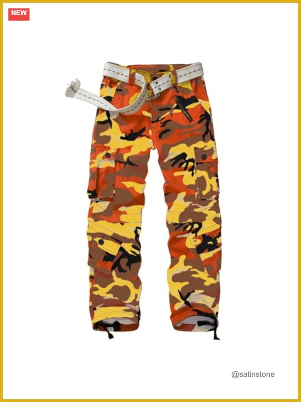 Women's Cotton Cargo Combat Pants 8 Pocket High Stretch